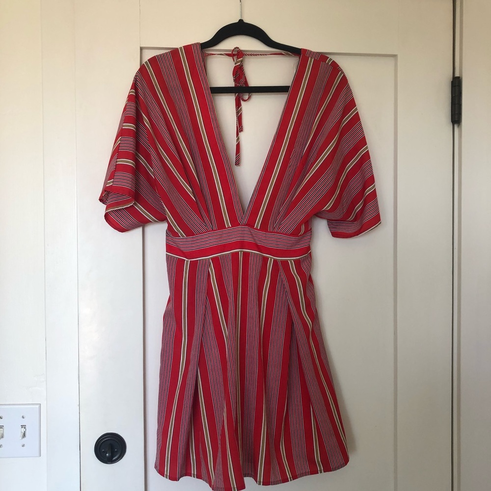 Red/gold dress
